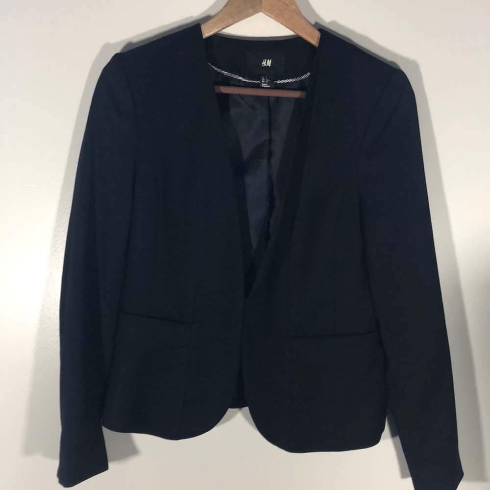 H&M Black Blazer Size 10